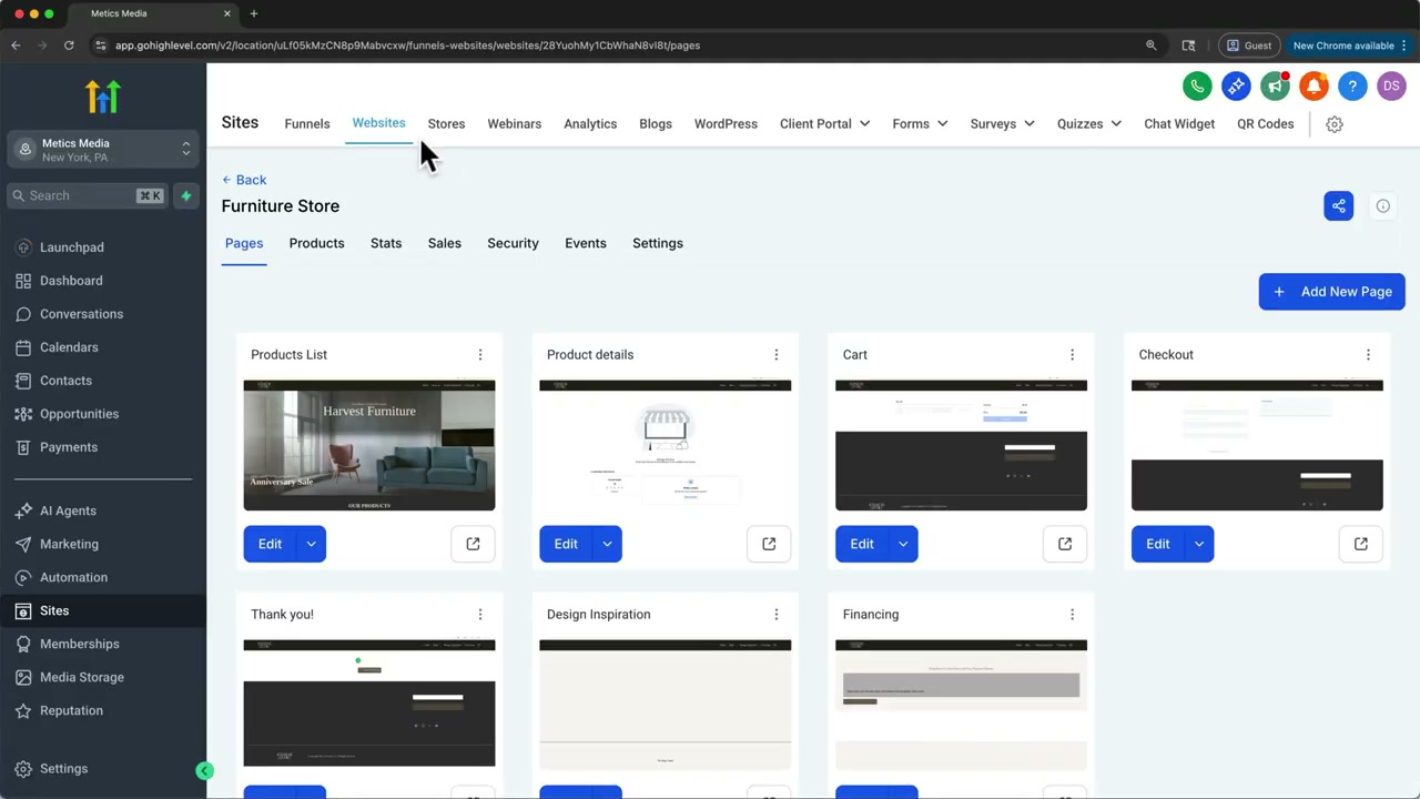 Community tab
